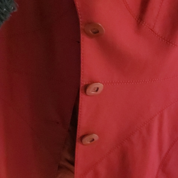 Wool Classiques Entier Red Power Suit Size 4 - Picture 3 of 11